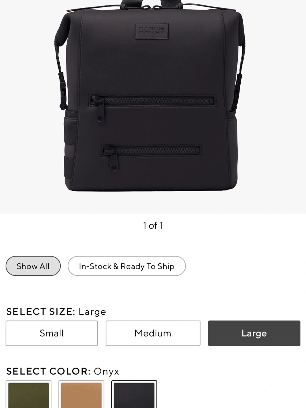Dagne Dover Indi Neoprene Diaper Backpack
